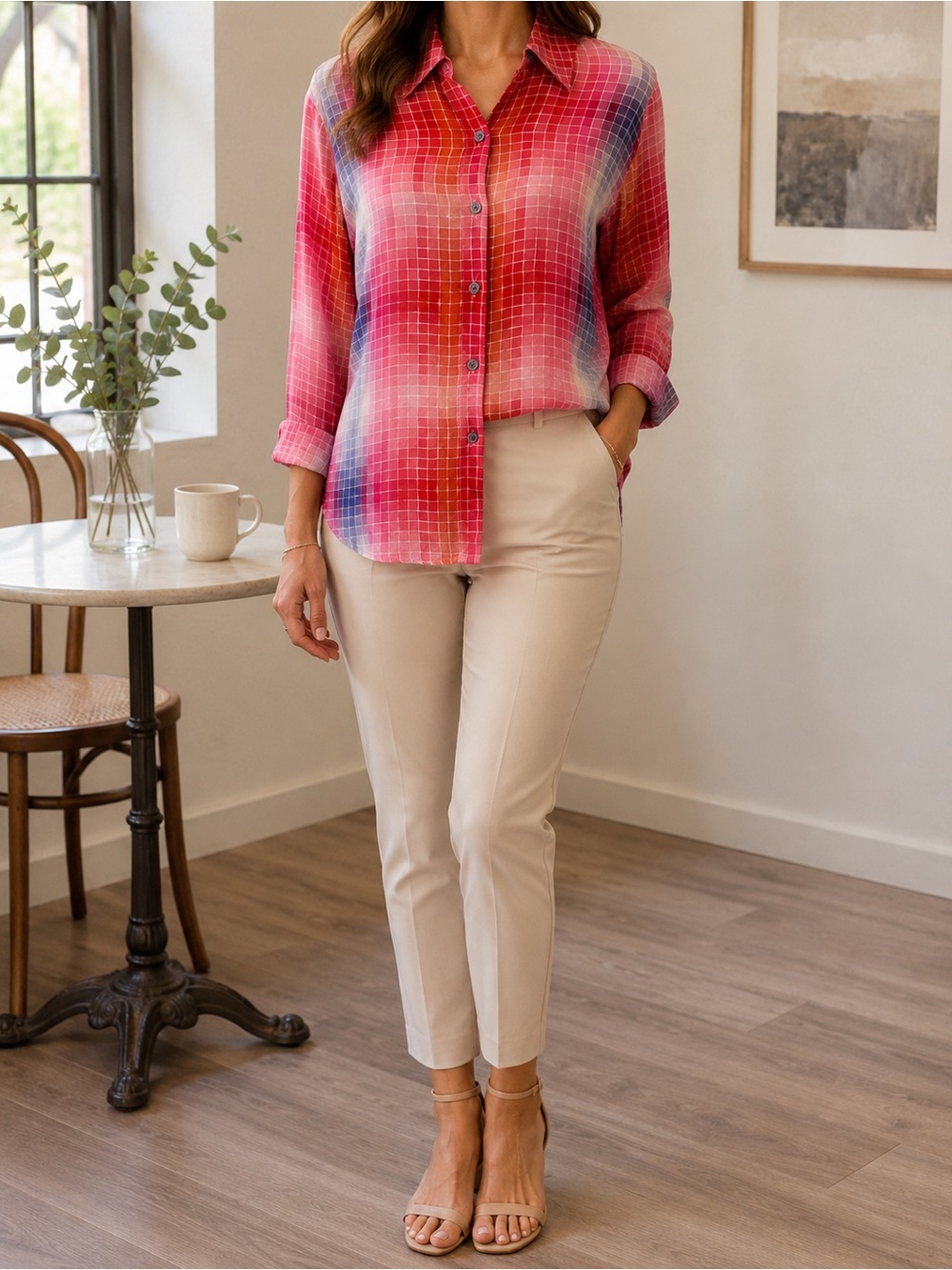 NWOT 100% Silk Blouse